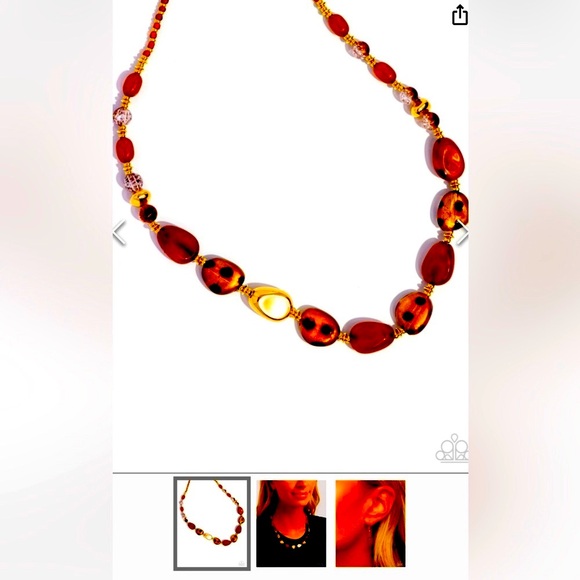🐆🟤🐆 LETS GO ON A SAFARI❗️PAPARAZZI “SPOTTED SAFARI” BROWN NECKLACE❗️🐆🟤🐆 - Picture 3 of 5